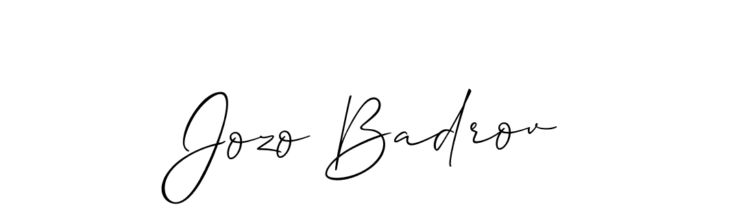 Best and Professional Signature Style for Jozo Badrov. Allison_Script Best Signature Style Collection. Jozo Badrov signature style 2 images and pictures png