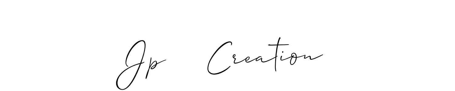 It looks lik you need a new signature style for name Jp     Creation. Design unique handwritten (Allison_Script) signature with our free signature maker in just a few clicks. Jp     Creation signature style 2 images and pictures png