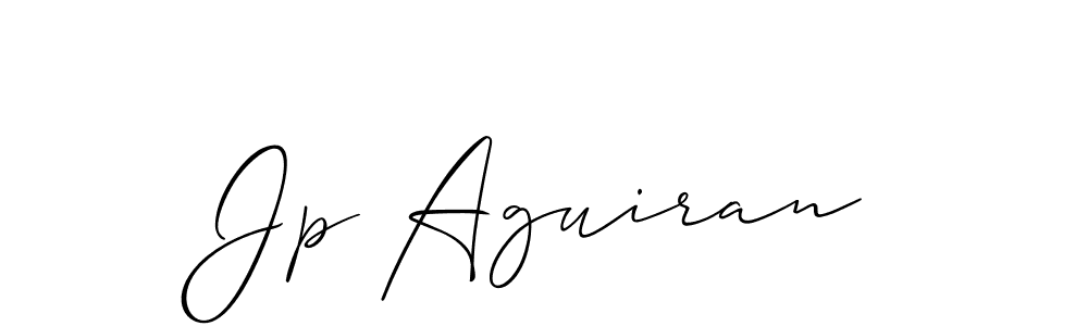 Best and Professional Signature Style for Jp Aguiran. Allison_Script Best Signature Style Collection. Jp Aguiran signature style 2 images and pictures png
