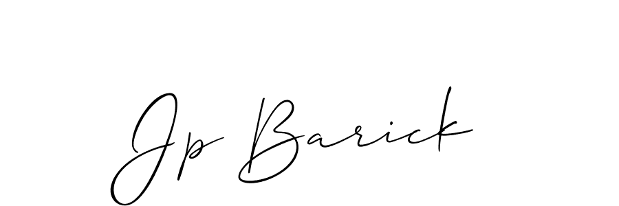 Use a signature maker to create a handwritten signature online. With this signature software, you can design (Allison_Script) your own signature for name Jp Barick. Jp Barick signature style 2 images and pictures png