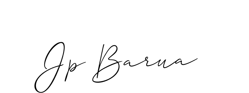 Jp Barua stylish signature style. Best Handwritten Sign (Allison_Script) for my name. Handwritten Signature Collection Ideas for my name Jp Barua. Jp Barua signature style 2 images and pictures png