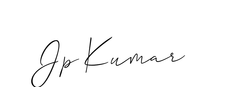 Create a beautiful signature design for name Jp Kumar. With this signature (Allison_Script) fonts, you can make a handwritten signature for free. Jp Kumar signature style 2 images and pictures png