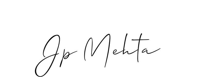 It looks lik you need a new signature style for name Jp Mehta. Design unique handwritten (Allison_Script) signature with our free signature maker in just a few clicks. Jp Mehta signature style 2 images and pictures png