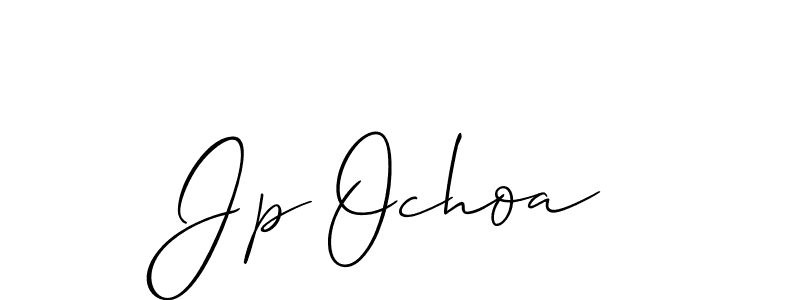 if you are searching for the best signature style for your name Jp Ochoa. so please give up your signature search. here we have designed multiple signature styles  using Allison_Script. Jp Ochoa signature style 2 images and pictures png