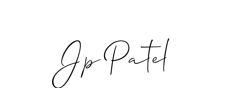 How to Draw Jp Patel signature style? Allison_Script is a latest design signature styles for name Jp Patel. Jp Patel signature style 2 images and pictures png