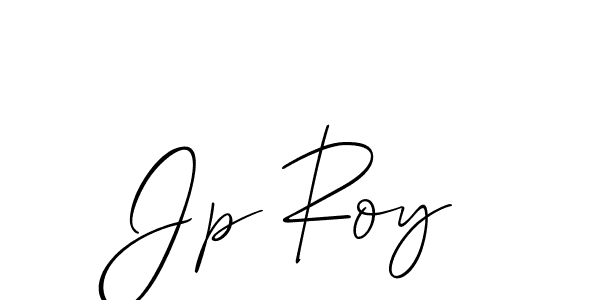 Also You can easily find your signature by using the search form. We will create Jp Roy name handwritten signature images for you free of cost using Allison_Script sign style. Jp Roy signature style 2 images and pictures png