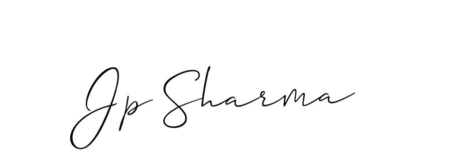 How to make Jp Sharma signature? Allison_Script is a professional autograph style. Create handwritten signature for Jp Sharma name. Jp Sharma signature style 2 images and pictures png