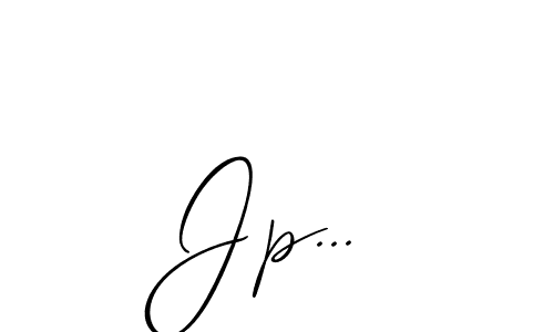 Use a signature maker to create a handwritten signature online. With this signature software, you can design (Allison_Script) your own signature for name Jp.... Jp... signature style 2 images and pictures png