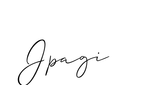 You should practise on your own different ways (Allison_Script) to write your name (Jpagi) in signature. don't let someone else do it for you. Jpagi signature style 2 images and pictures png