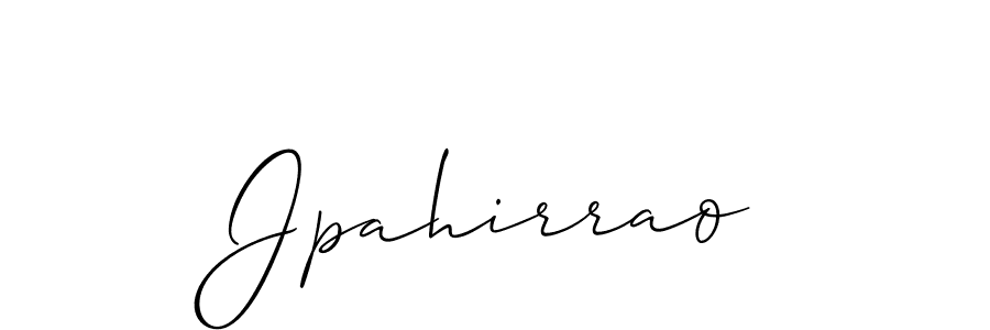 Also we have Jpahirrao name is the best signature style. Create professional handwritten signature collection using Allison_Script autograph style. Jpahirrao signature style 2 images and pictures png