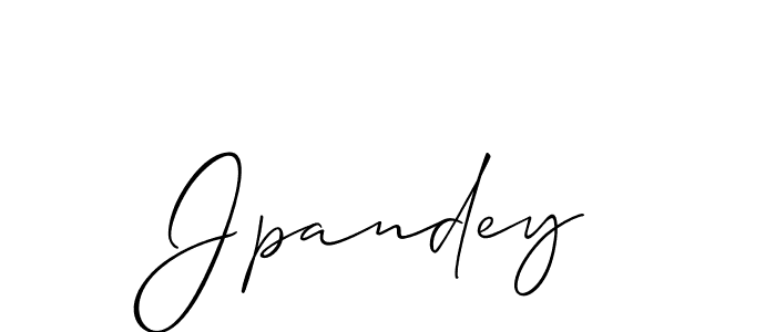Also we have Jpandey name is the best signature style. Create professional handwritten signature collection using Allison_Script autograph style. Jpandey signature style 2 images and pictures png