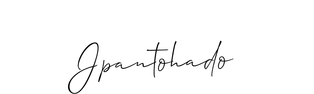 The best way (Allison_Script) to make a short signature is to pick only two or three words in your name. The name Jpantohado include a total of six letters. For converting this name. Jpantohado signature style 2 images and pictures png