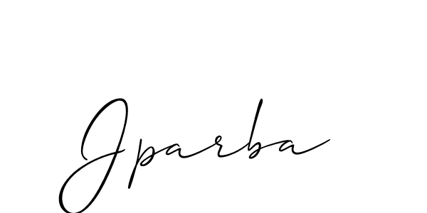 How to Draw Jparba signature style? Allison_Script is a latest design signature styles for name Jparba. Jparba signature style 2 images and pictures png
