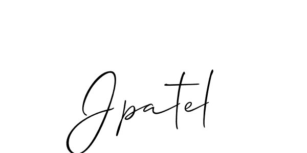 It looks lik you need a new signature style for name Jpatel. Design unique handwritten (Allison_Script) signature with our free signature maker in just a few clicks. Jpatel signature style 2 images and pictures png