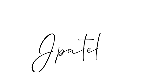 It looks lik you need a new signature style for name Jpatel. Design unique handwritten (Allison_Script) signature with our free signature maker in just a few clicks. Jpatel signature style 2 images and pictures png