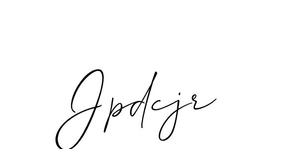 Design your own signature with our free online signature maker. With this signature software, you can create a handwritten (Allison_Script) signature for name Jpdcjr. Jpdcjr signature style 2 images and pictures png