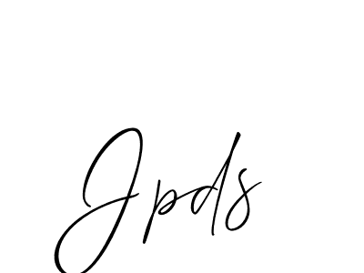 Make a beautiful signature design for name Jpds. With this signature (Allison_Script) style, you can create a handwritten signature for free. Jpds signature style 2 images and pictures png