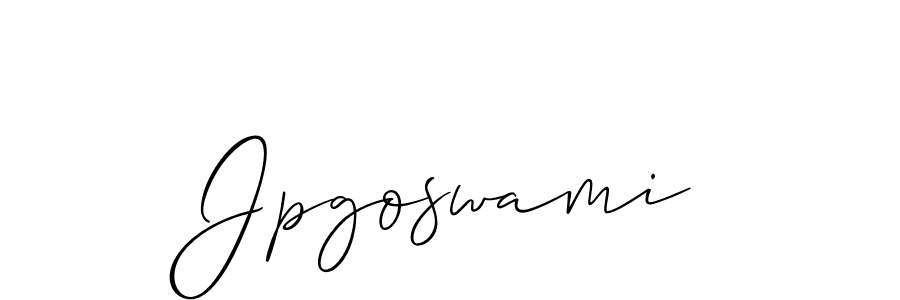 Also we have Jpgoswami name is the best signature style. Create professional handwritten signature collection using Allison_Script autograph style. Jpgoswami signature style 2 images and pictures png