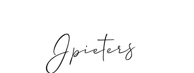 How to make Jpieters signature? Allison_Script is a professional autograph style. Create handwritten signature for Jpieters name. Jpieters signature style 2 images and pictures png