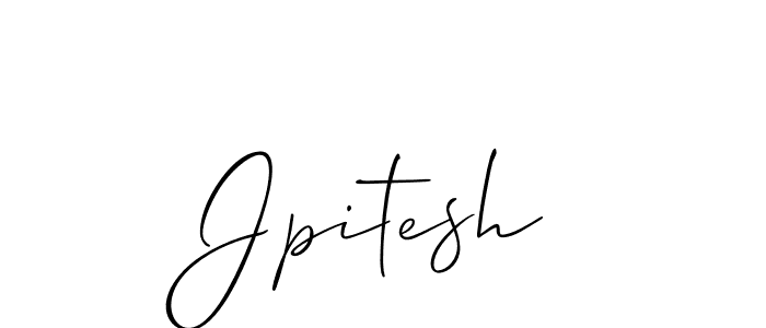 Design your own signature with our free online signature maker. With this signature software, you can create a handwritten (Allison_Script) signature for name Jpitesh. Jpitesh signature style 2 images and pictures png