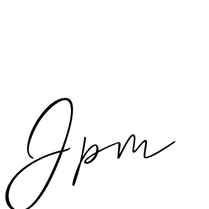 You should practise on your own different ways (Allison_Script) to write your name (Jpm) in signature. don't let someone else do it for you. Jpm signature style 2 images and pictures png
