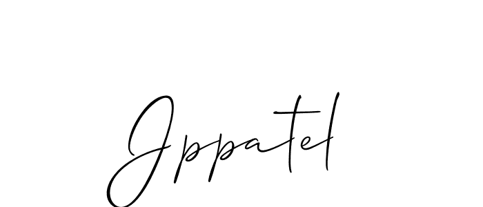 Make a beautiful signature design for name Jppatel. With this signature (Allison_Script) style, you can create a handwritten signature for free. Jppatel signature style 2 images and pictures png