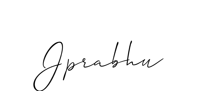 Create a beautiful signature design for name Jprabhu. With this signature (Allison_Script) fonts, you can make a handwritten signature for free. Jprabhu signature style 2 images and pictures png