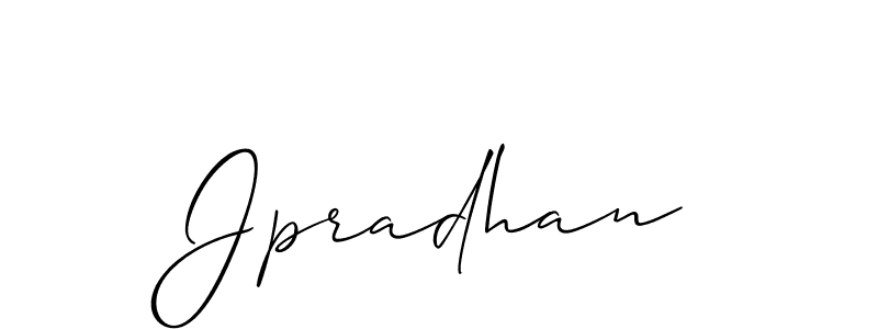 if you are searching for the best signature style for your name Jpradhan. so please give up your signature search. here we have designed multiple signature styles  using Allison_Script. Jpradhan signature style 2 images and pictures png