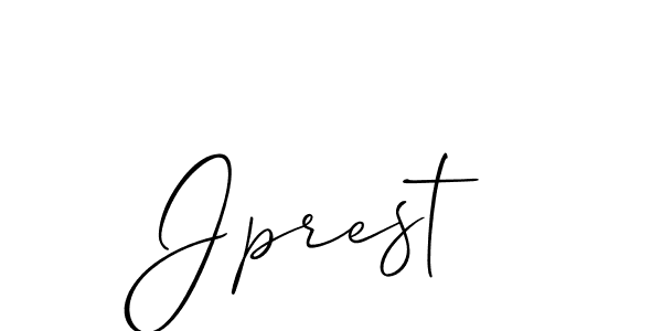 Design your own signature with our free online signature maker. With this signature software, you can create a handwritten (Allison_Script) signature for name Jprest. Jprest signature style 2 images and pictures png