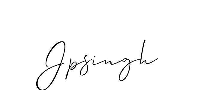 The best way (Allison_Script) to make a short signature is to pick only two or three words in your name. The name Jpsingh include a total of six letters. For converting this name. Jpsingh signature style 2 images and pictures png