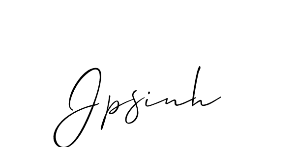 Make a short Jpsinh signature style. Manage your documents anywhere anytime using Allison_Script. Create and add eSignatures, submit forms, share and send files easily. Jpsinh signature style 2 images and pictures png