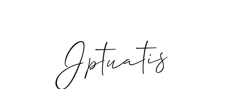 How to make Jptuatis name signature. Use Allison_Script style for creating short signs online. This is the latest handwritten sign. Jptuatis signature style 2 images and pictures png