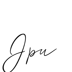 Best and Professional Signature Style for Jpu. Allison_Script Best Signature Style Collection. Jpu signature style 2 images and pictures png