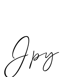 Allison_Script is a professional signature style that is perfect for those who want to add a touch of class to their signature. It is also a great choice for those who want to make their signature more unique. Get Jpy name to fancy signature for free. Jpy signature style 2 images and pictures png