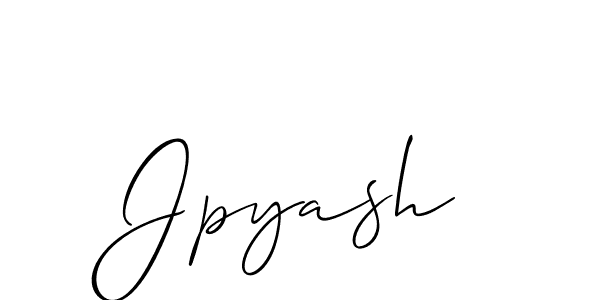 It looks lik you need a new signature style for name Jpyash. Design unique handwritten (Allison_Script) signature with our free signature maker in just a few clicks. Jpyash signature style 2 images and pictures png