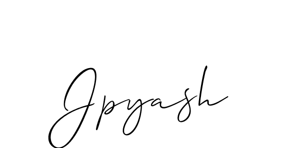 How to make Jpyash signature? Allison_Script is a professional autograph style. Create handwritten signature for Jpyash name. Jpyash signature style 2 images and pictures png