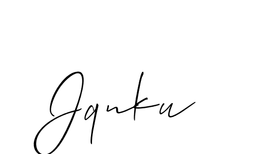 Also we have Jqnku name is the best signature style. Create professional handwritten signature collection using Allison_Script autograph style. Jqnku signature style 2 images and pictures png