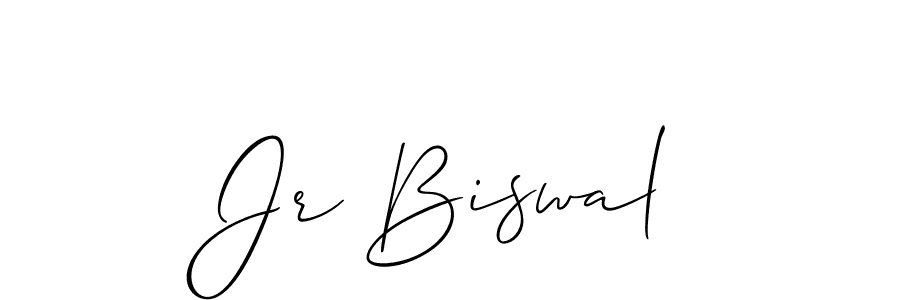Design your own signature with our free online signature maker. With this signature software, you can create a handwritten (Allison_Script) signature for name Jr Biswal. Jr Biswal signature style 2 images and pictures png