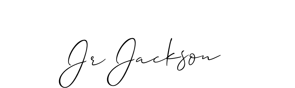 You should practise on your own different ways (Allison_Script) to write your name (Jr Jackson) in signature. don't let someone else do it for you. Jr Jackson signature style 2 images and pictures png