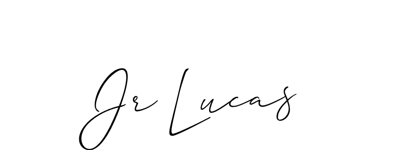 Also You can easily find your signature by using the search form. We will create Jr Lucas name handwritten signature images for you free of cost using Allison_Script sign style. Jr Lucas signature style 2 images and pictures png