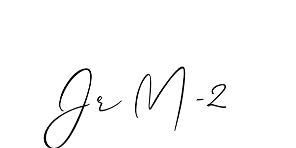 How to make Jr M-2 signature? Allison_Script is a professional autograph style. Create handwritten signature for Jr M-2 name. Jr M-2 signature style 2 images and pictures png