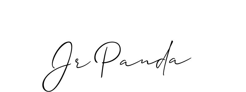 It looks lik you need a new signature style for name Jr Panda. Design unique handwritten (Allison_Script) signature with our free signature maker in just a few clicks. Jr Panda signature style 2 images and pictures png