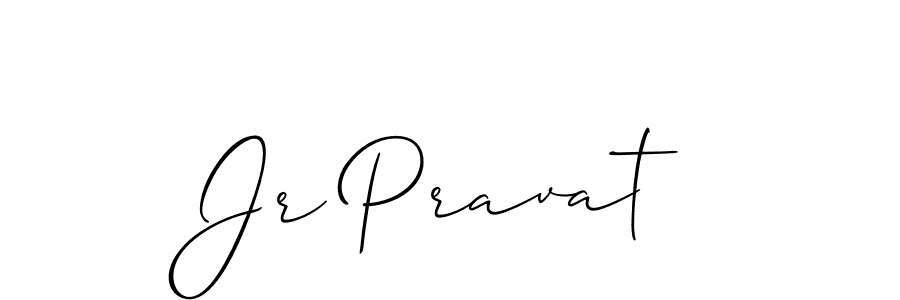 How to Draw Jr Pravat signature style? Allison_Script is a latest design signature styles for name Jr Pravat. Jr Pravat signature style 2 images and pictures png