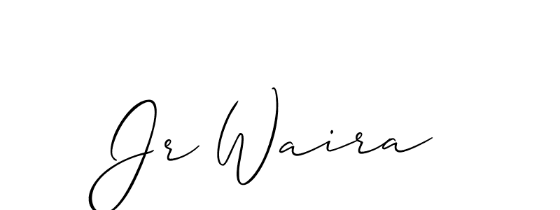 You can use this online signature creator to create a handwritten signature for the name Jr Waira. This is the best online autograph maker. Jr Waira signature style 2 images and pictures png