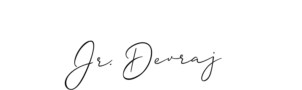 Create a beautiful signature design for name Jr. Devraj. With this signature (Allison_Script) fonts, you can make a handwritten signature for free. Jr. Devraj signature style 2 images and pictures png