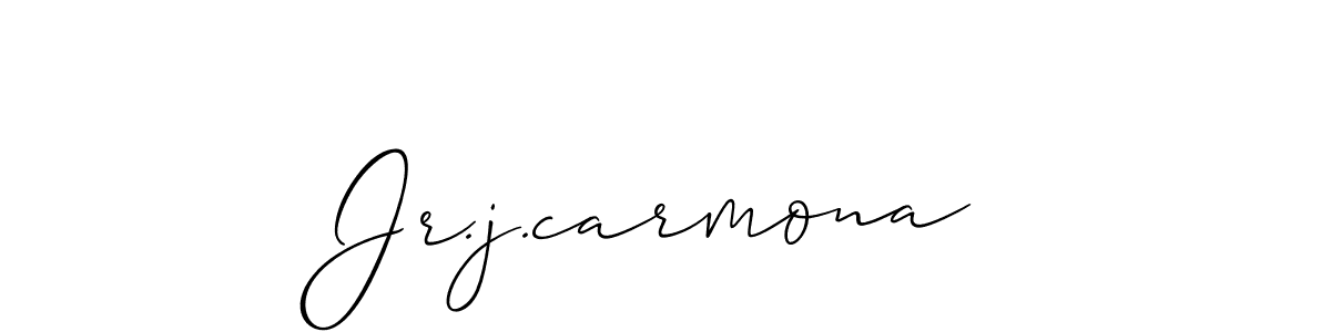 Also we have Jr.j.carmona name is the best signature style. Create professional handwritten signature collection using Allison_Script autograph style. Jr.j.carmona signature style 2 images and pictures png