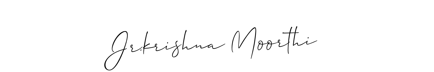 Once you've used our free online signature maker to create your best signature Allison_Script style, it's time to enjoy all of the benefits that Jr.krishna Moorthi name signing documents. Jr.krishna Moorthi signature style 2 images and pictures png