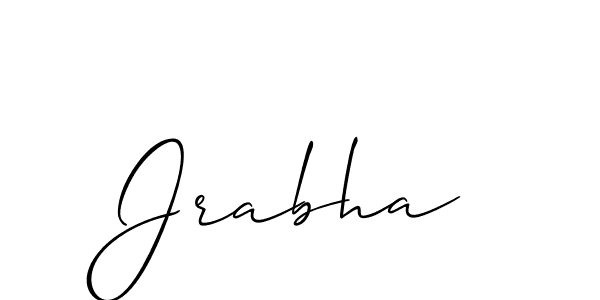 How to make Jrabha signature? Allison_Script is a professional autograph style. Create handwritten signature for Jrabha name. Jrabha signature style 2 images and pictures png