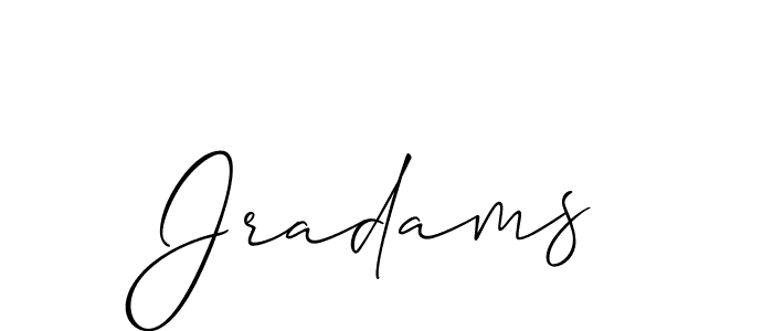 You should practise on your own different ways (Allison_Script) to write your name (Jradams) in signature. don't let someone else do it for you. Jradams signature style 2 images and pictures png