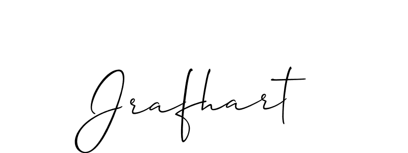 The best way (Allison_Script) to make a short signature is to pick only two or three words in your name. The name Jrafhart include a total of six letters. For converting this name. Jrafhart signature style 2 images and pictures png